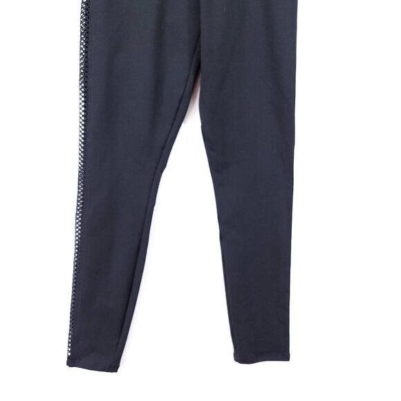 Bombshell Sportswear Side Cut-Out Mesh Leggings Size Medium Black - Picture 4 of 13